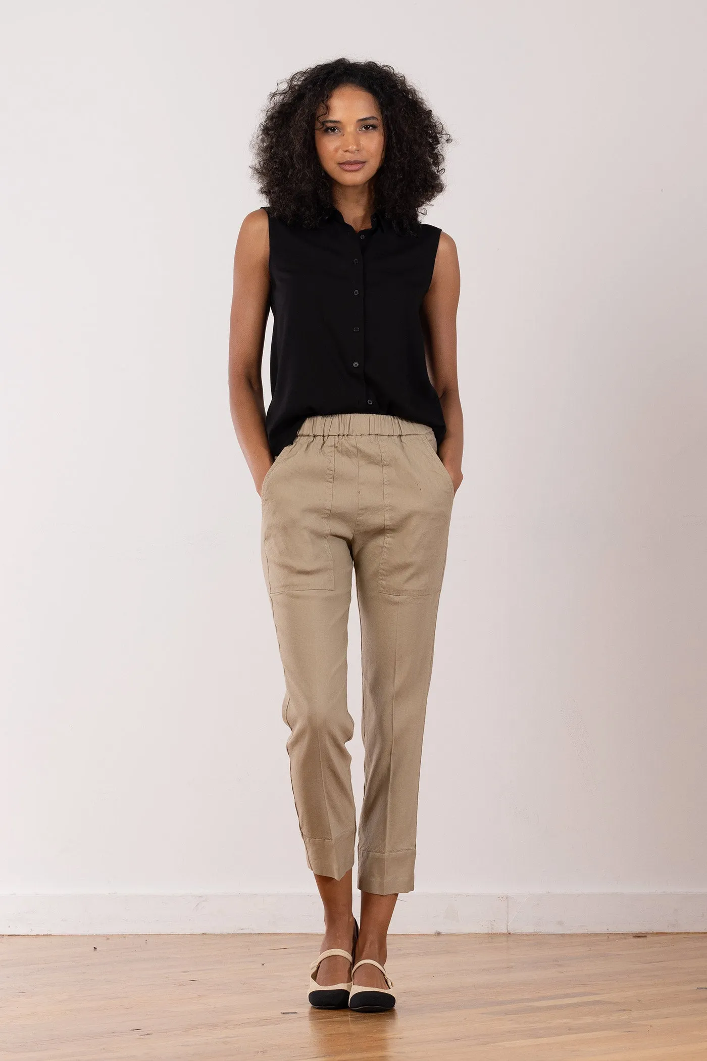 TONIC Linen Khaki sold by Avenue Montaigne