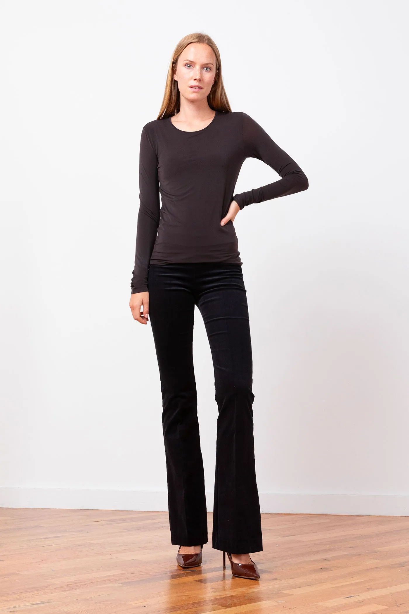 BELLINI Fine Corduroy Black sold by Avenue Montaigne