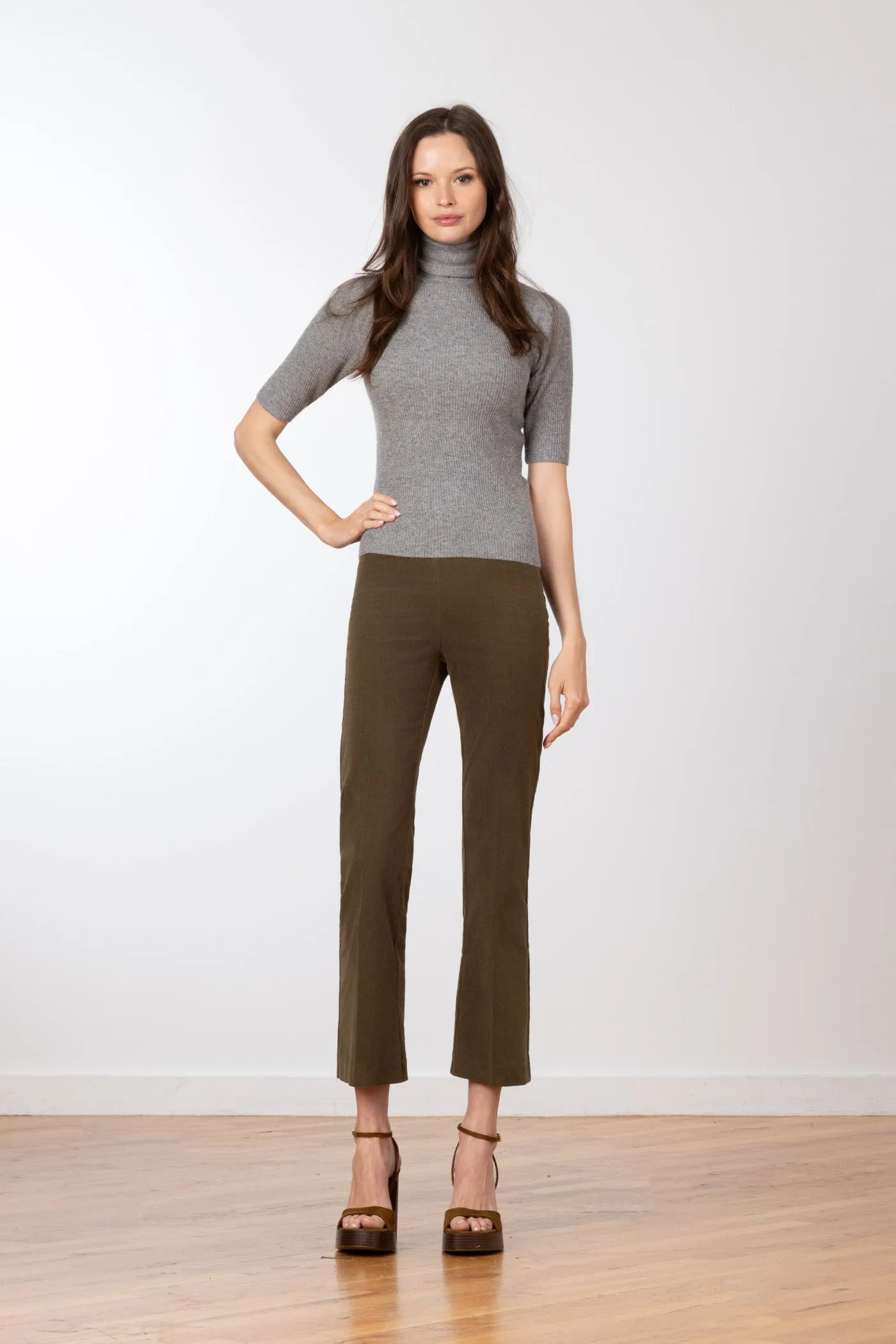 LEO Fine Corduroy Olive Green sold by Avenue Montaigne