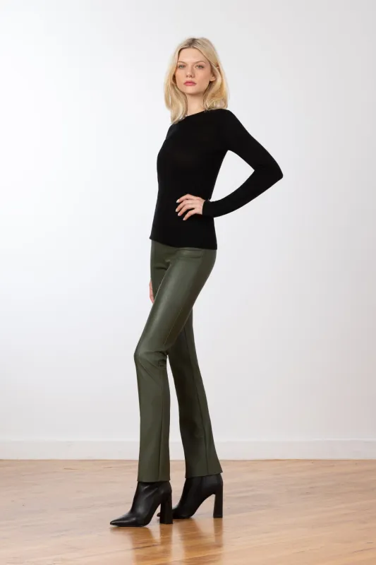 JETSET Pleather Olive Green made by Avenue Montaigne