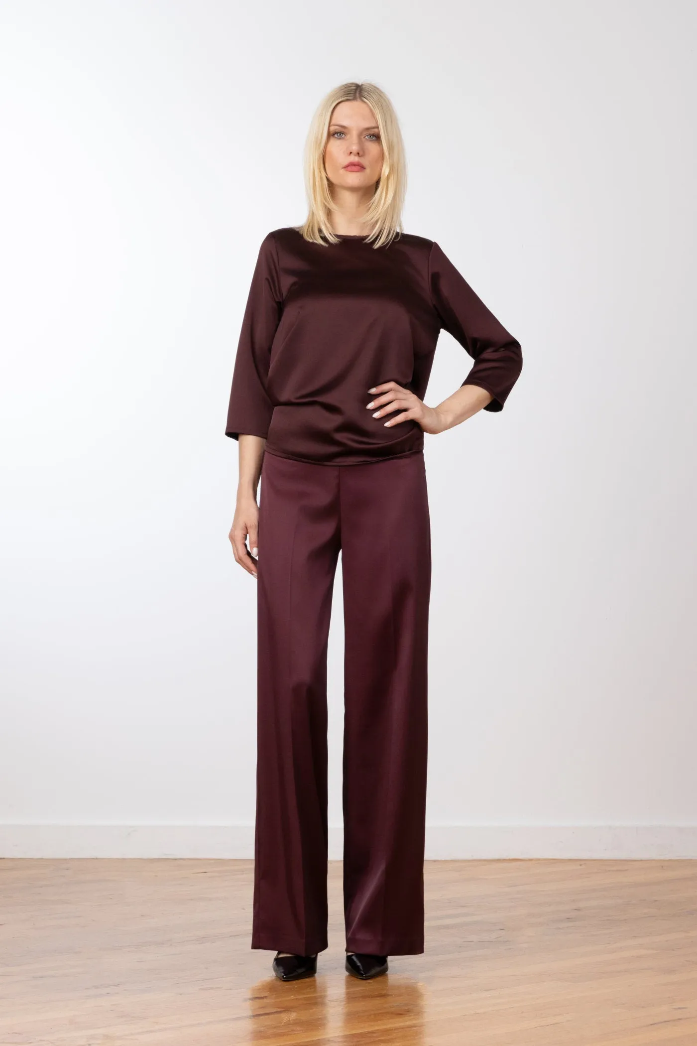 FLAVIA Satin Scarlet sold by Avenue Montaigne