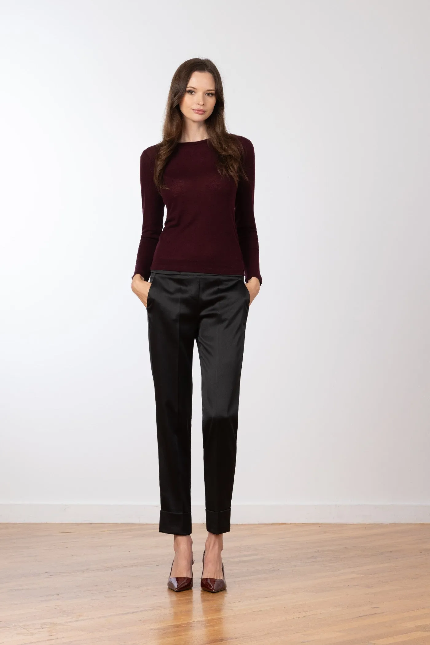 BEN Satin Black sold by Avenue Montaigne