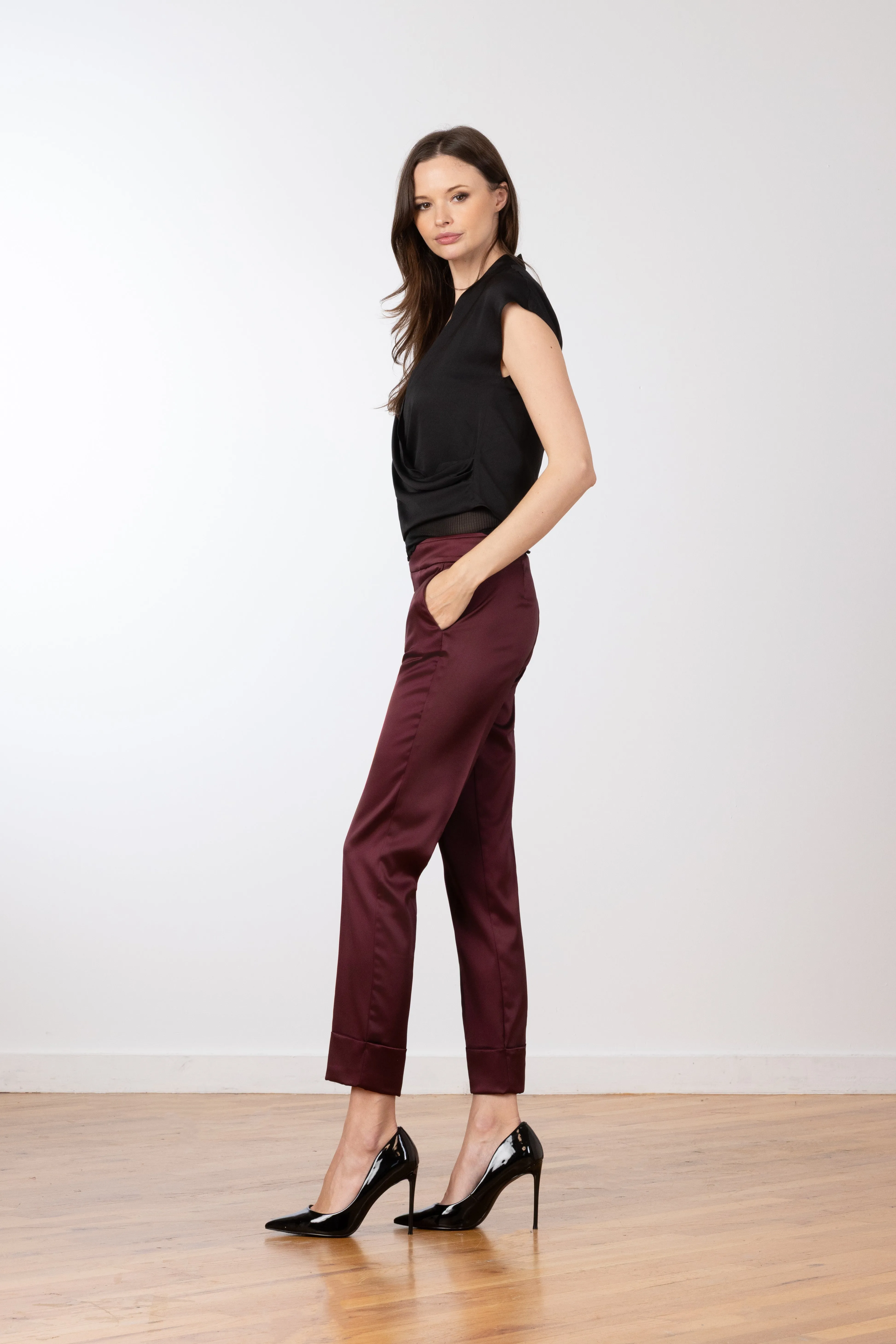 BEN Satin Scarlet sold by Avenue Montaigne product image thumbnail 3