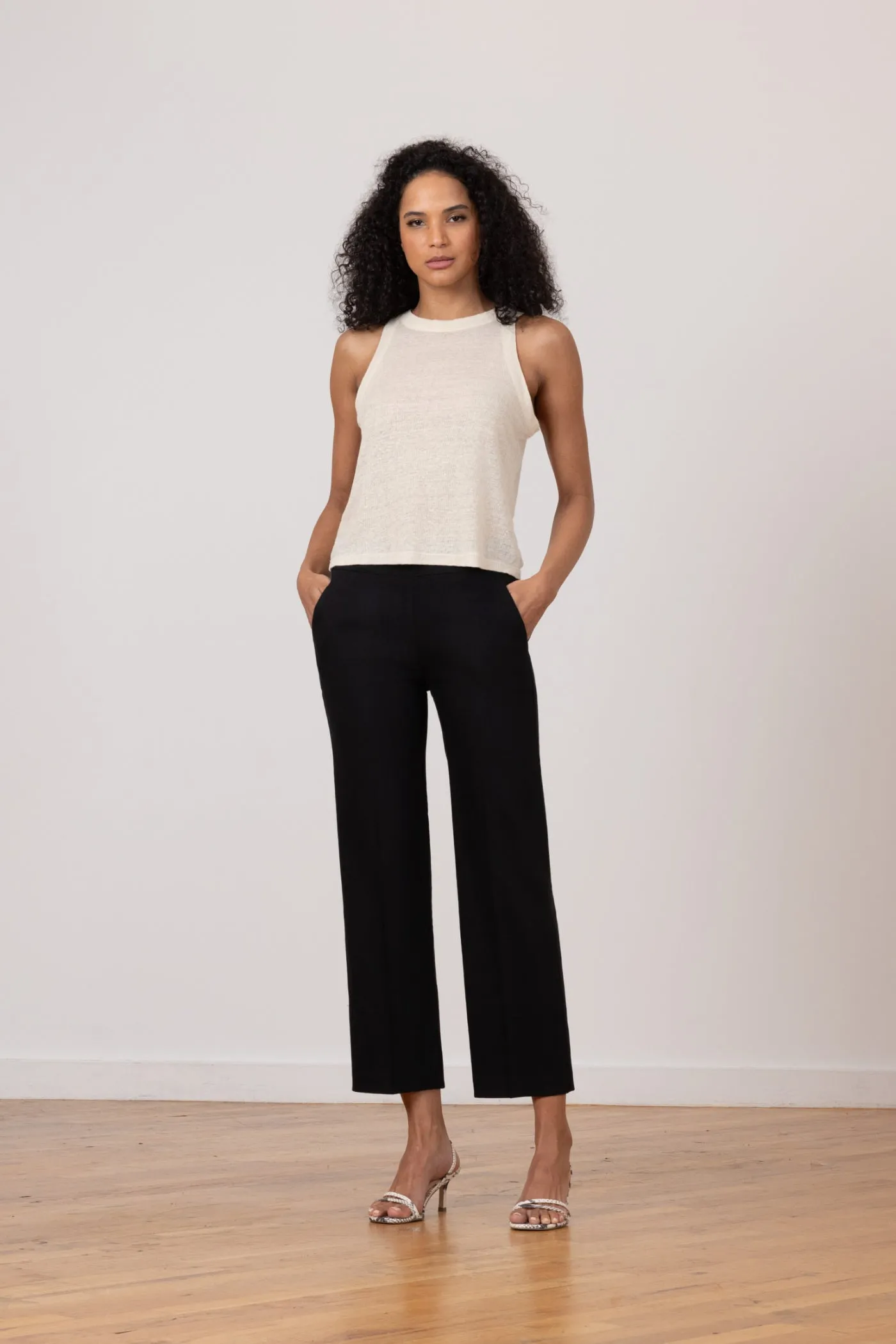 GRACE Linen Black sold by Avenue Montaigne