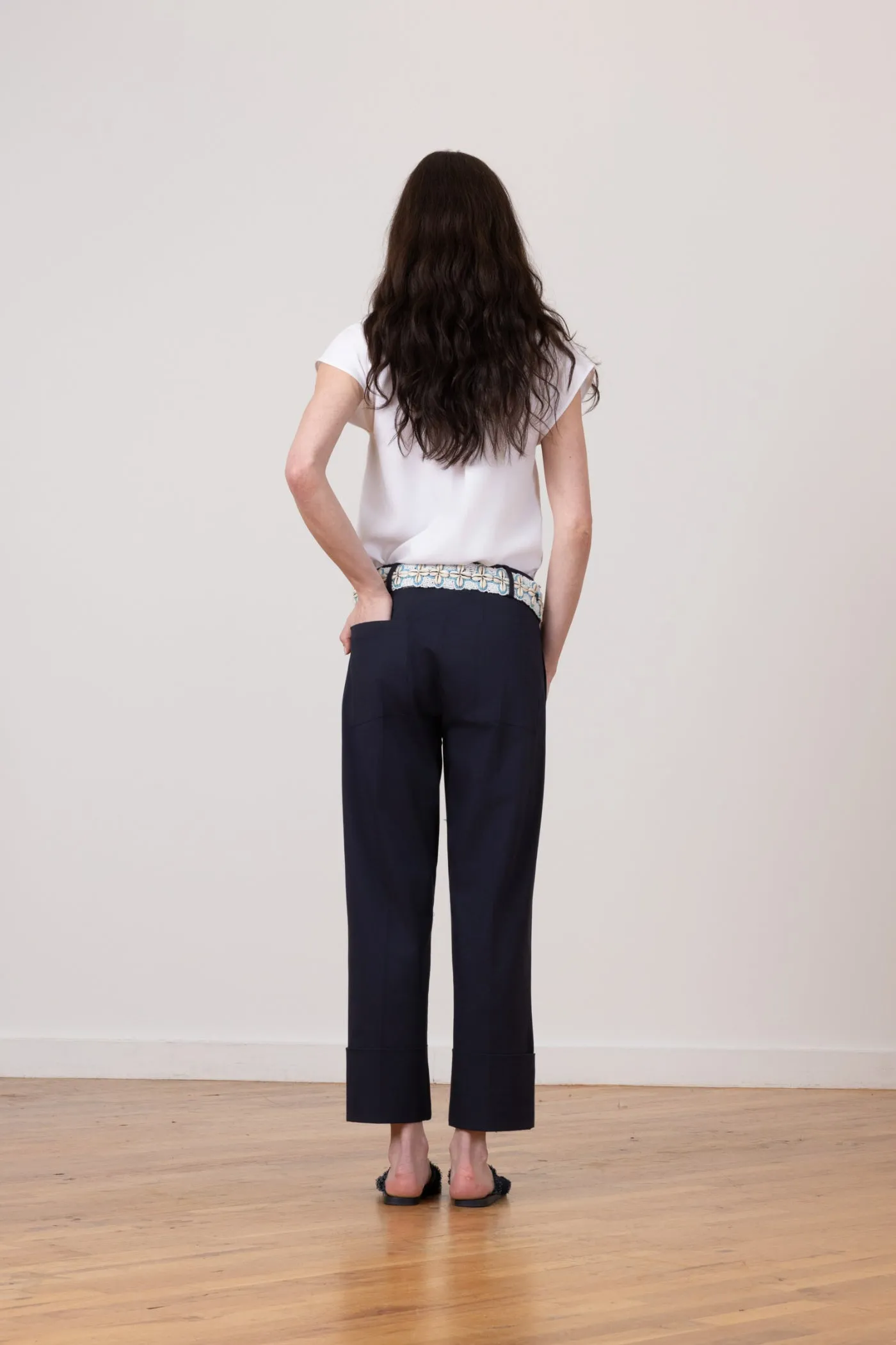 COSMO Cotton Stretch Navy sold by Avenue Montaigne product image thumbnail 3