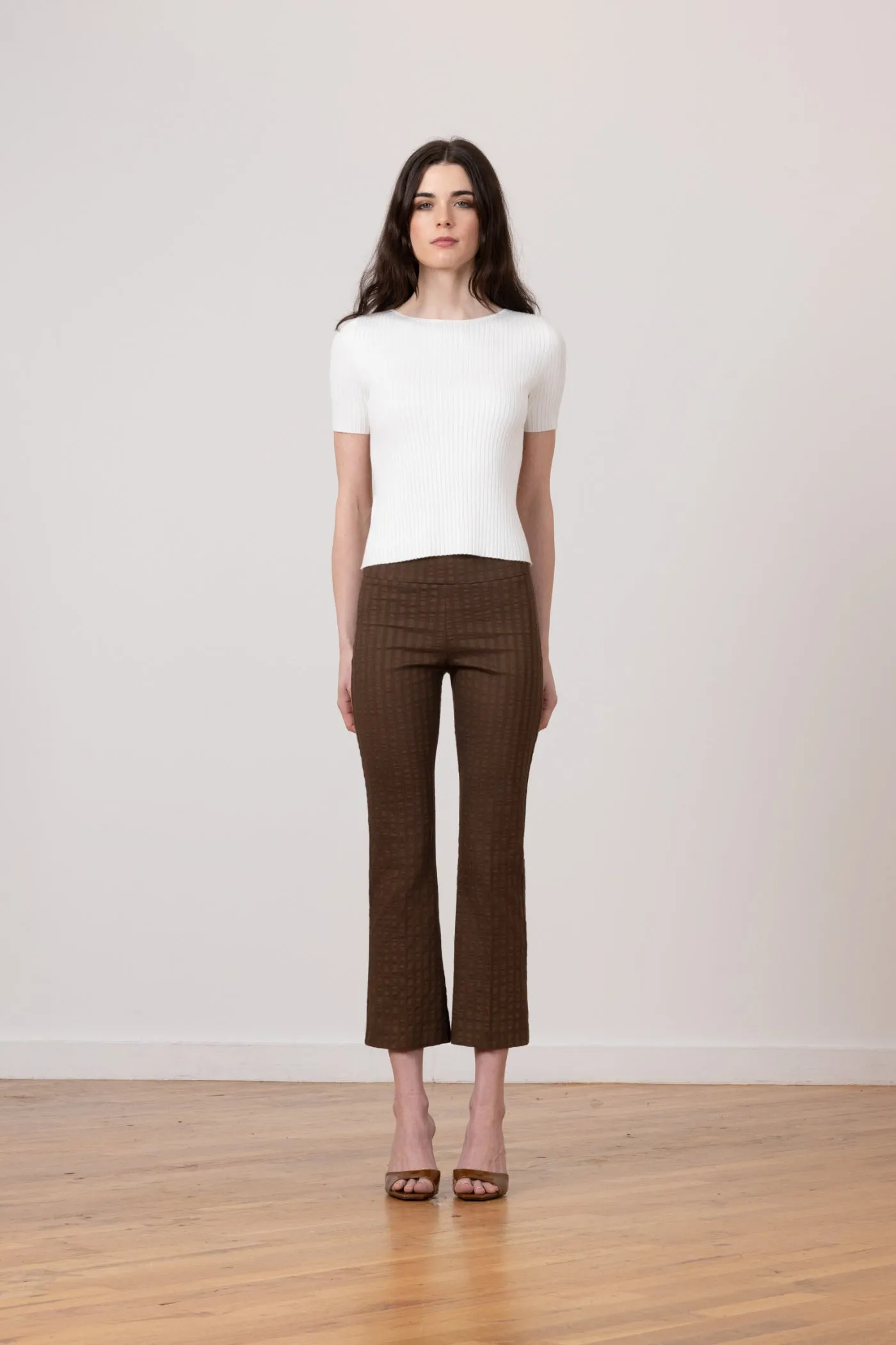 LEO Seersucker Cognac sold by Avenue Montaigne