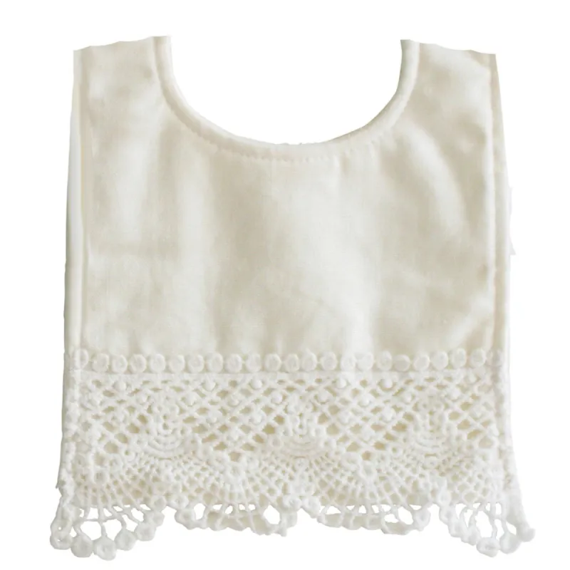 Erin Bib Ivory Linen sold by Alimrose