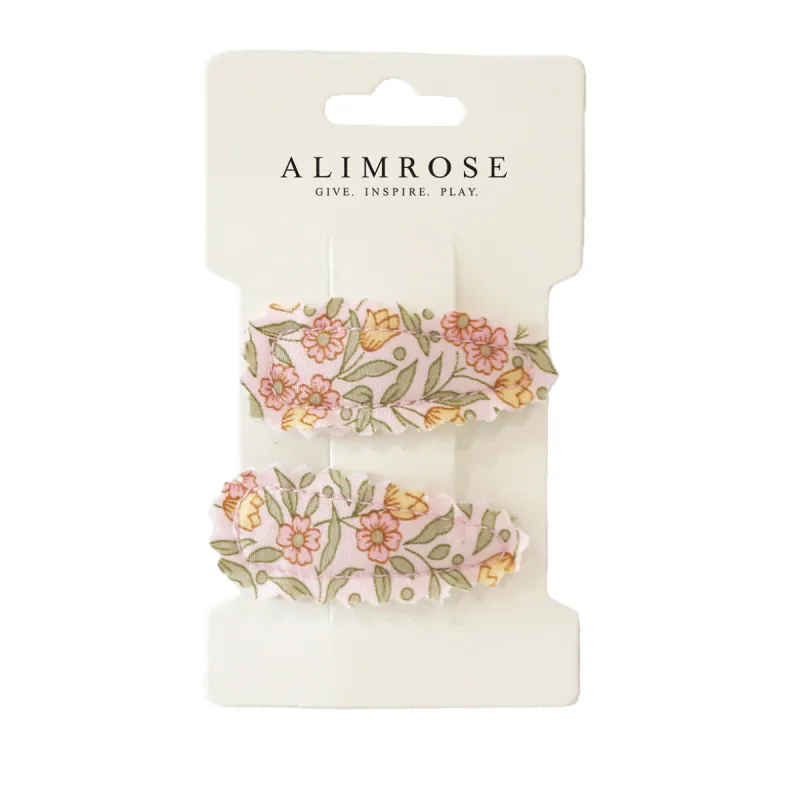Hair Clip Set Blossom Lily Pink sold by Alimrose