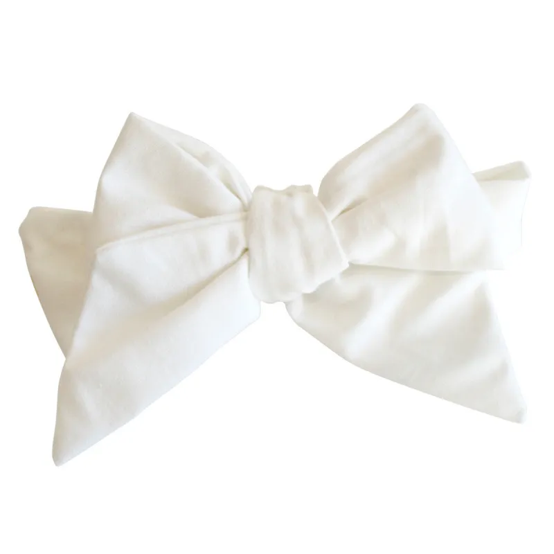Linen Head Bow Ivory sold by Alimrose