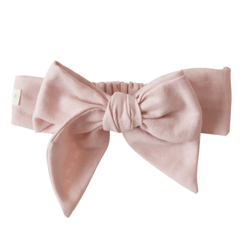Linen Head Bow Pink sold by Alimrose