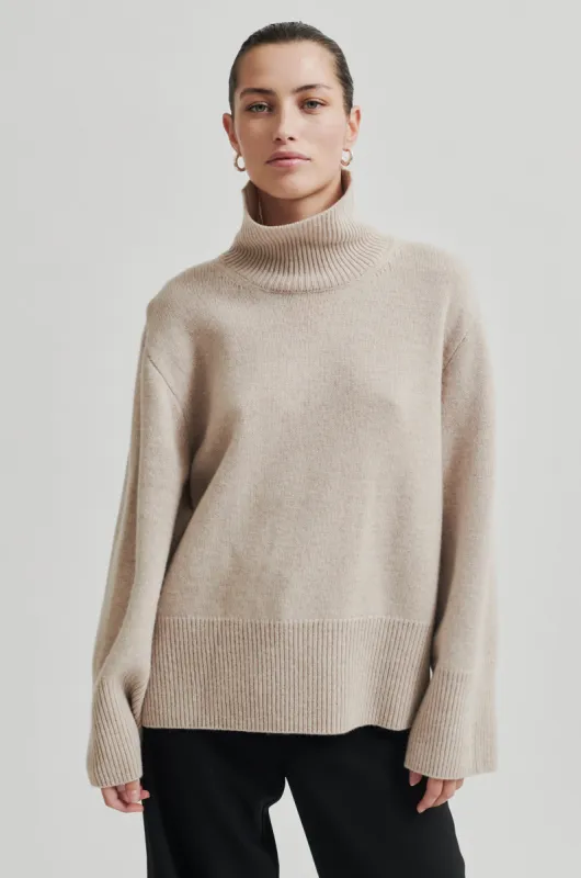 Alpha Knit T-Neck sold by Second Female