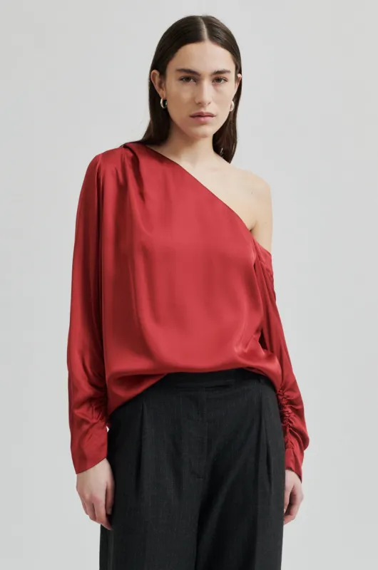 Livo One Shoulder Blouse made by Second Female