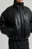 Harlow Leather Bomber Jacket sold by Second Female