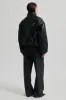 Harlow Leather Bomber Jacket sold by Second Female