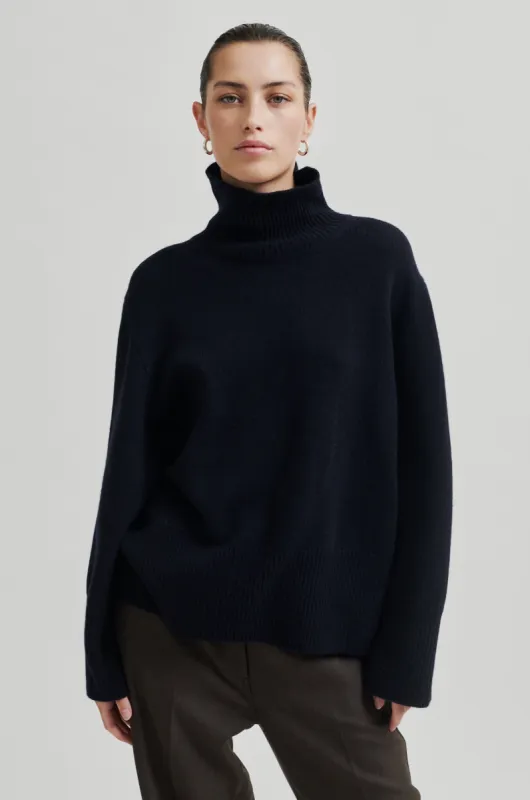 Alpha Knit T-Neck sold by Second Female