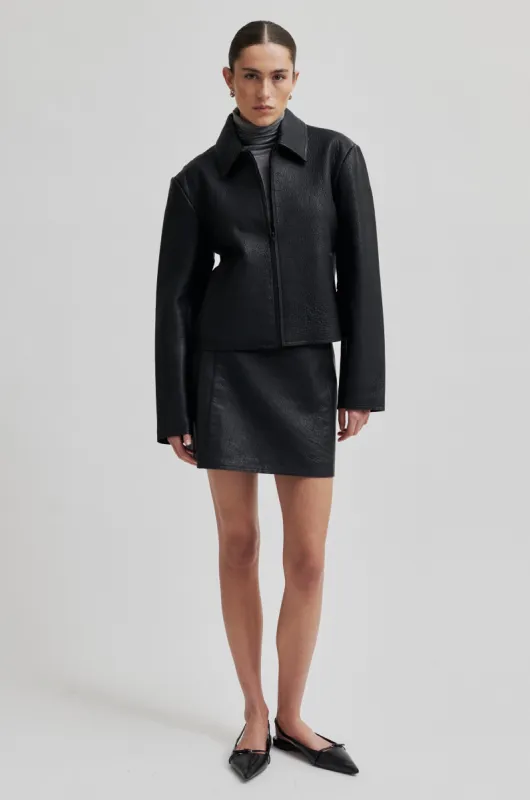 Orleans Leather Skirt sold by Second Female