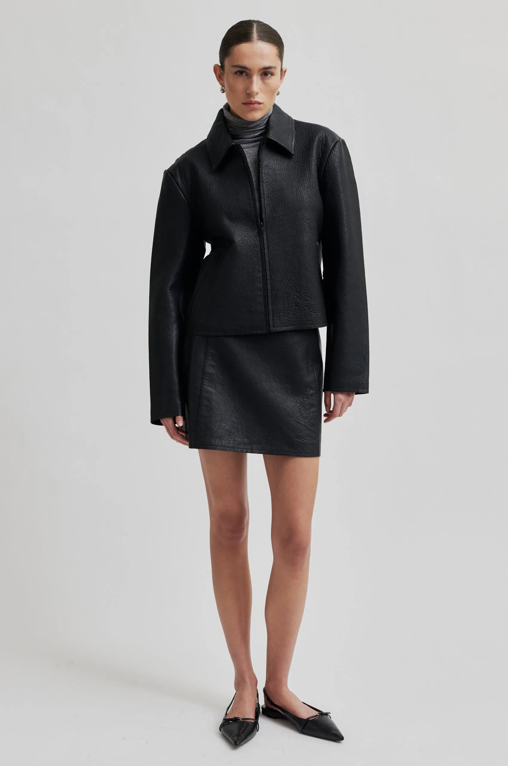 Orleans Leather Skirt sold by Second Female