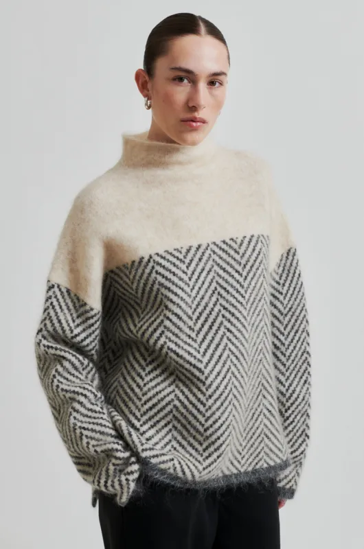 Herrin Knit T-Neck sold by Second Female