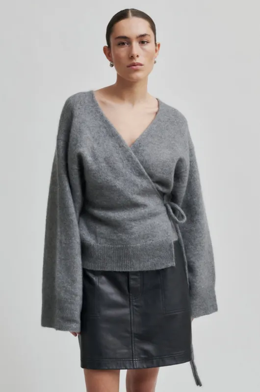 Brook Knit Wrap Cardigan sold by Second Female