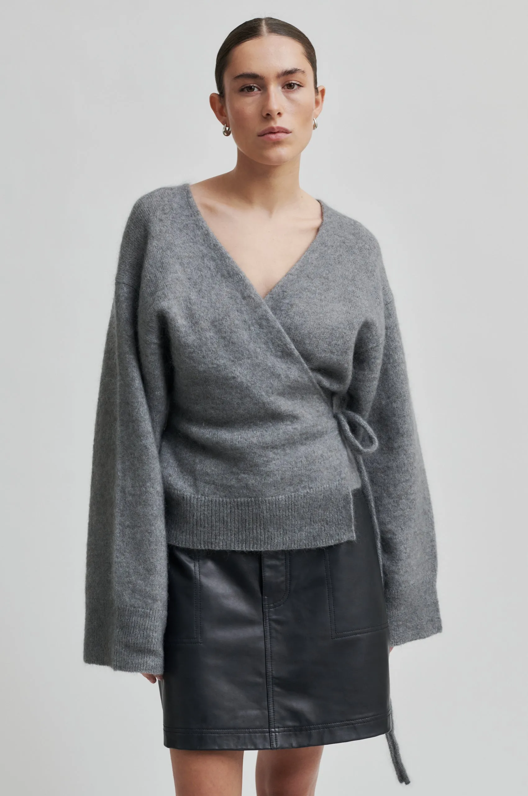 Brook Knit Wrap Cardigan sold by Second Female
