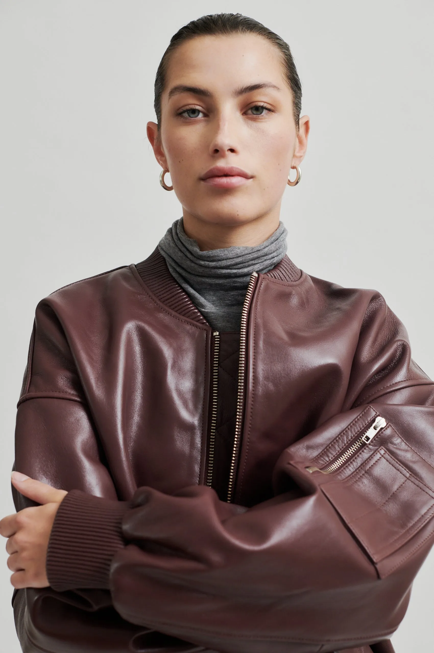 King Leather Bomber Jacket sold by Second Female product image thumbnail 2