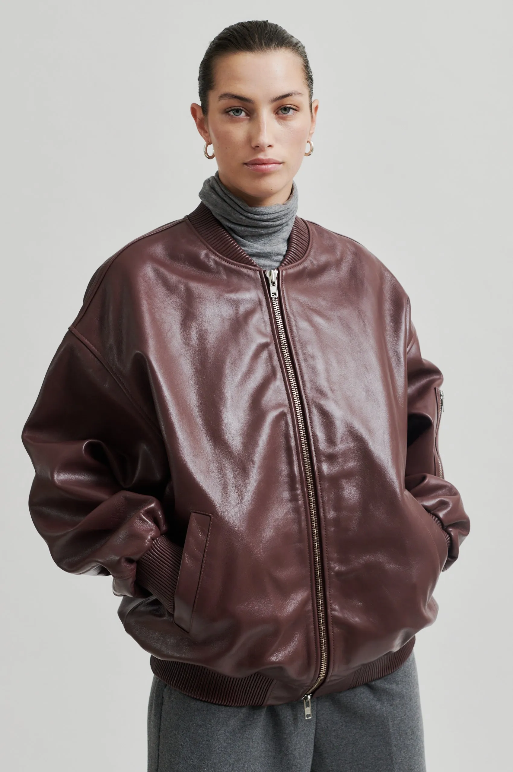 King Leather Bomber Jacket sold by Second Female product image thumbnail 4