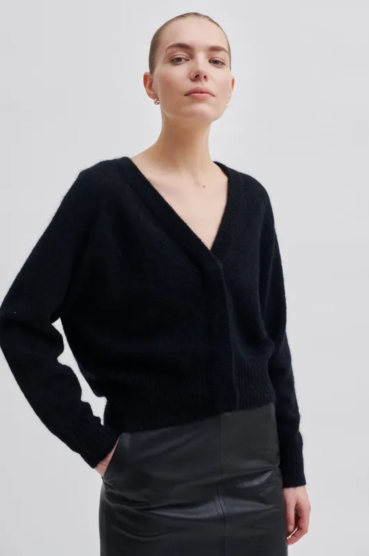 Brook Knit Boxy Cardigan sold by Second Female