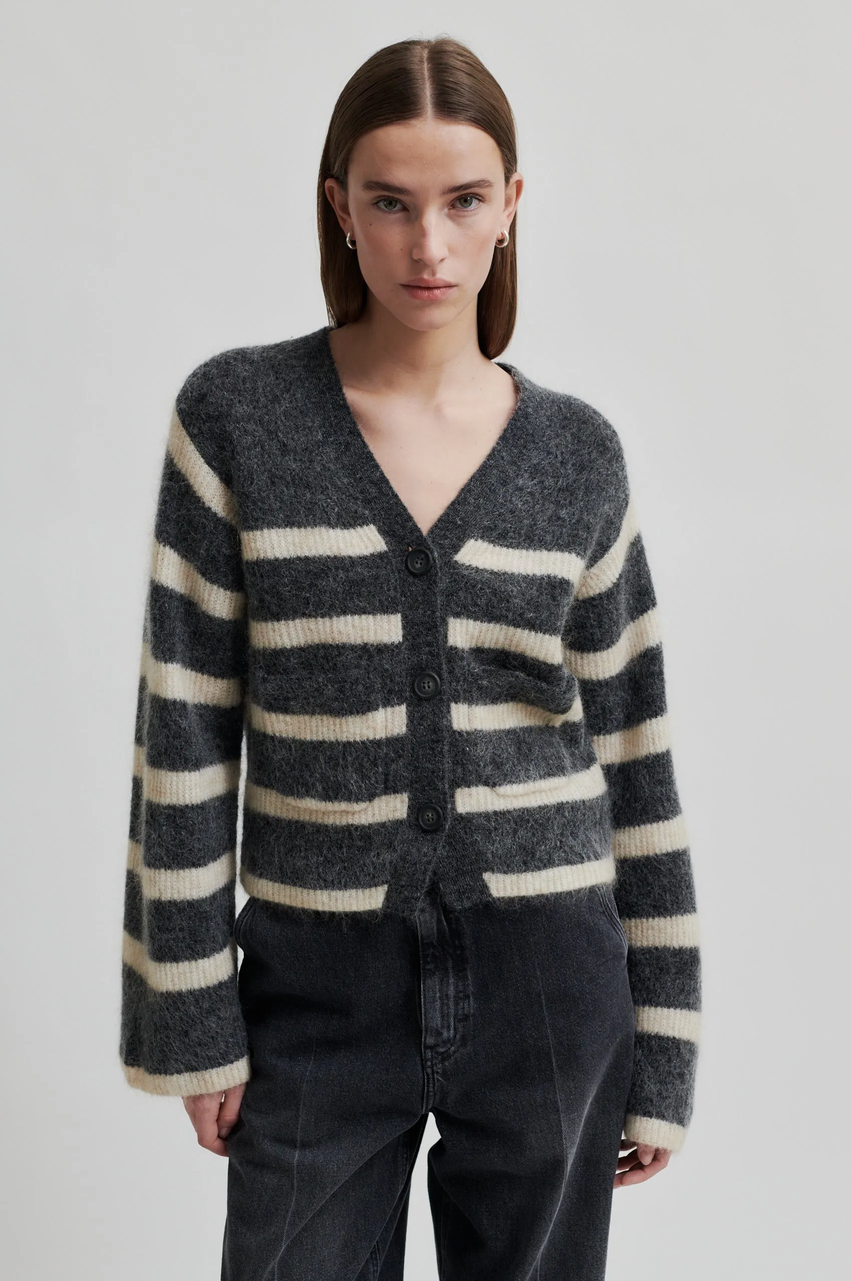 Ovalis Knit Wide Sleeve Cardigan sold by Second Female