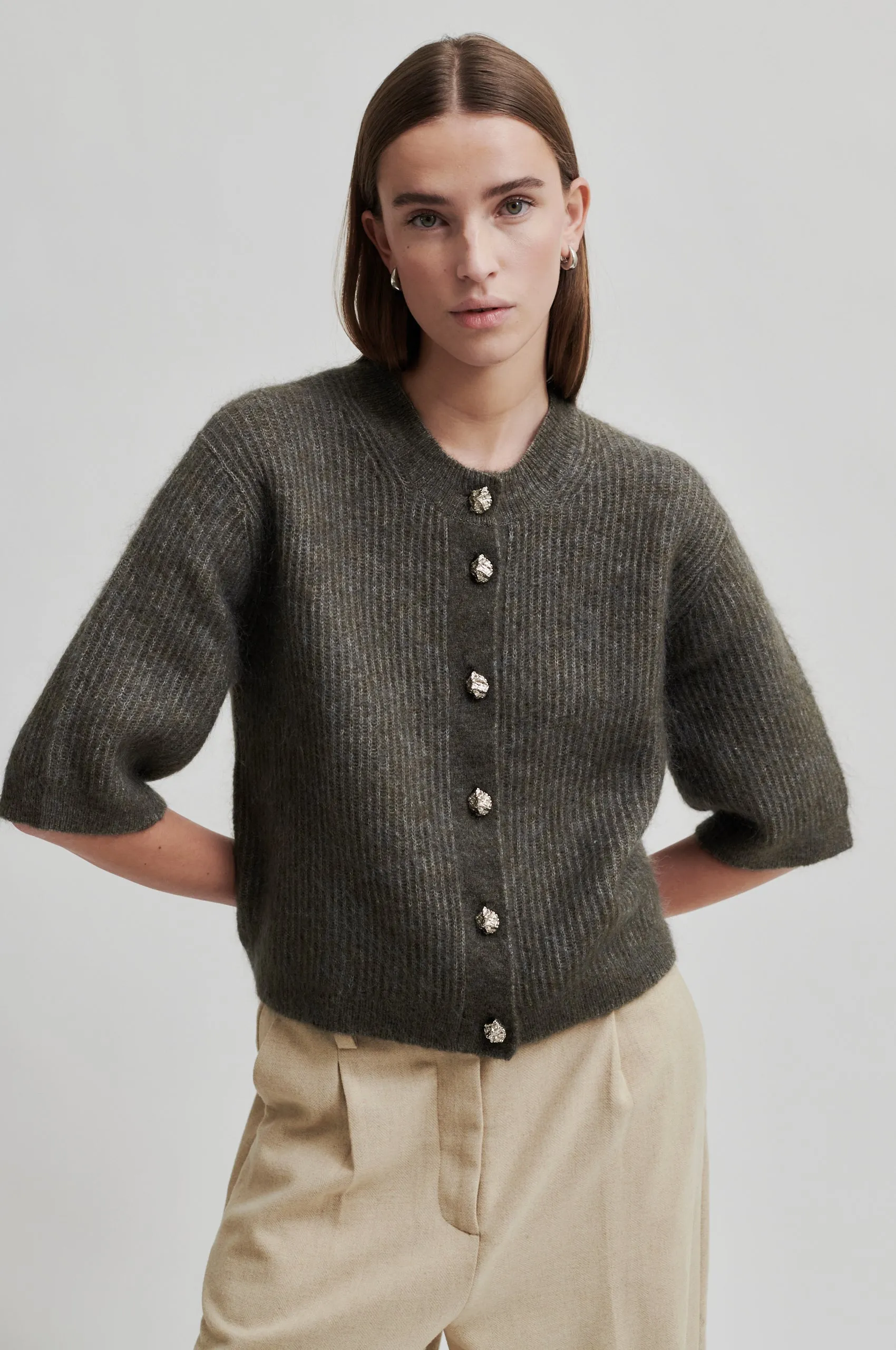 Andria Knit Cardigan sold by Second Female