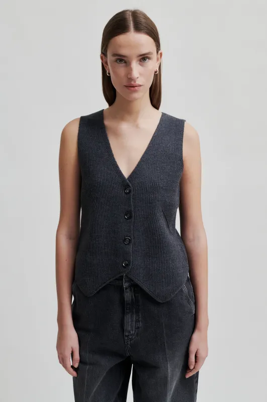 Willa Knit Waistcoat sold by Second Female