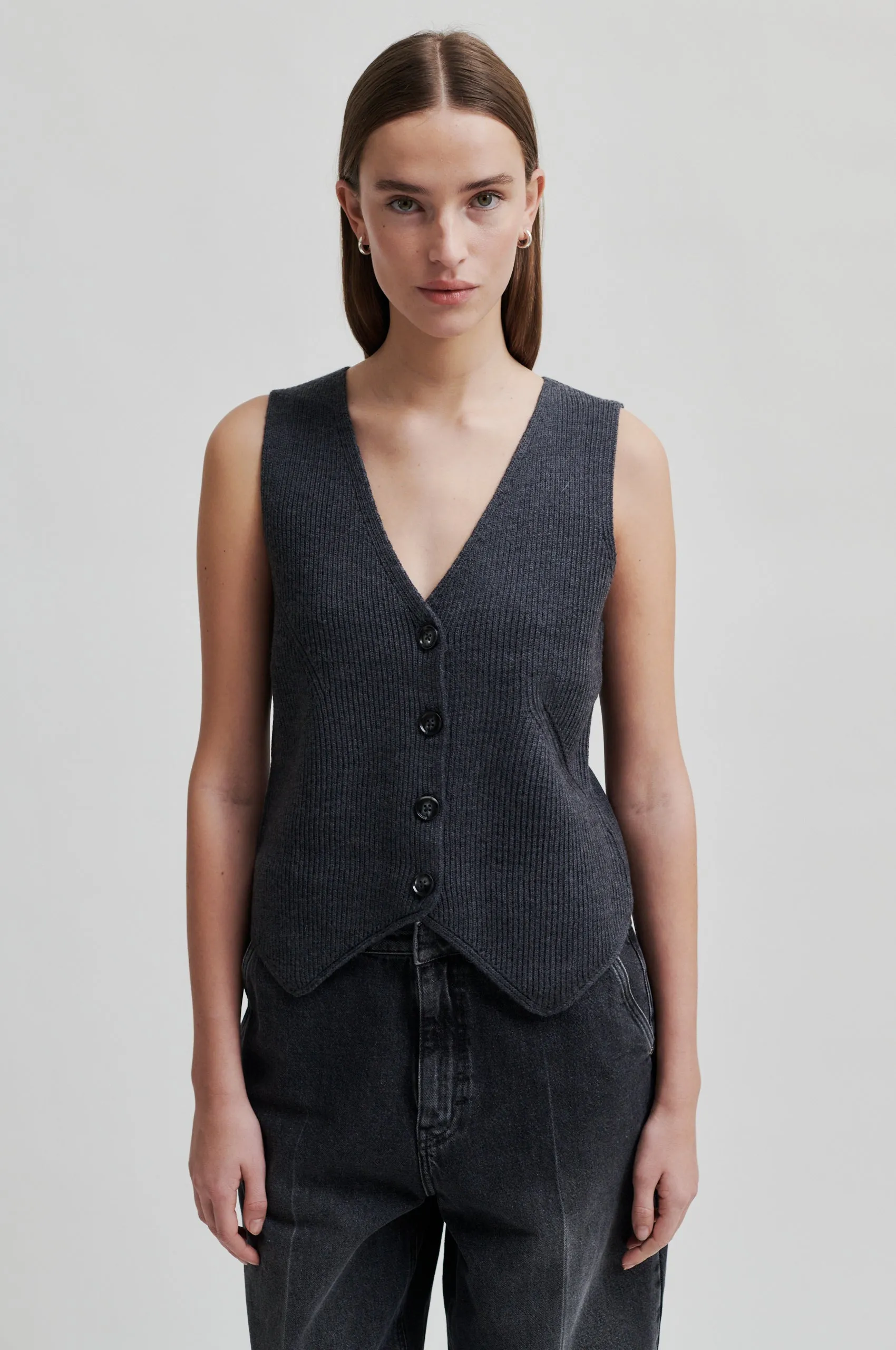 Willa Knit Waistcoat sold by Second Female