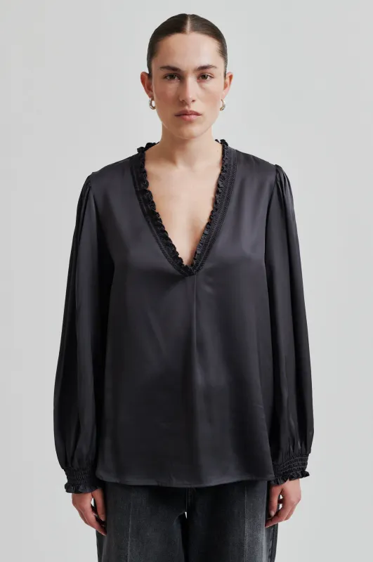 Bardi V-Neck Blouse sold by Second Female