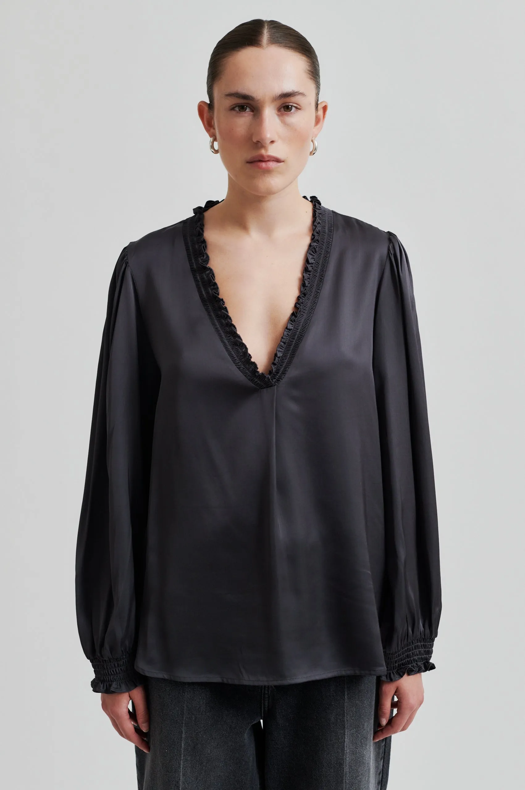 Bardi V-Neck Blouse sold by Second Female