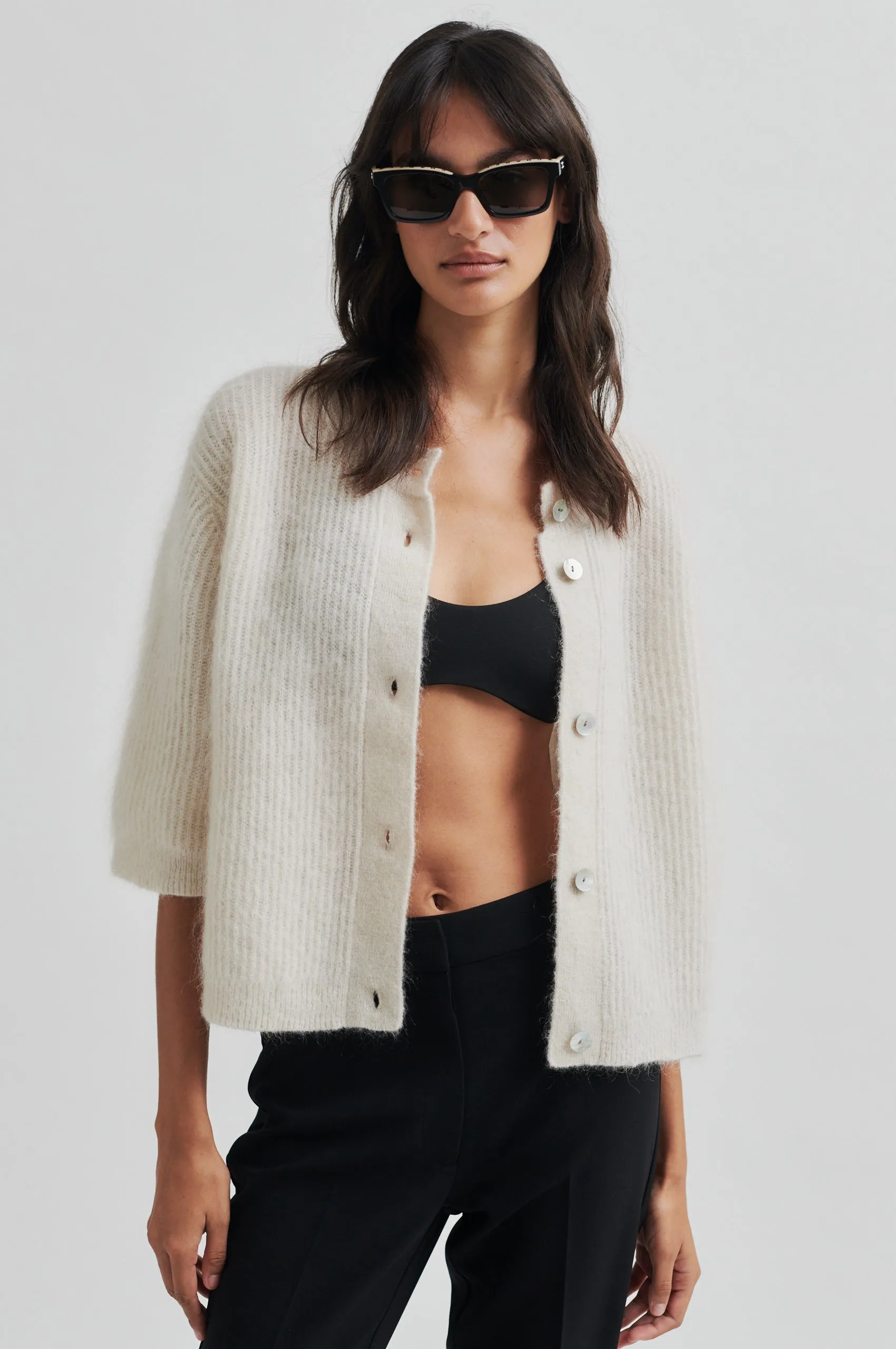 Andrea Knit Rib Cardigan sold by Second Female product image thumbnail 3