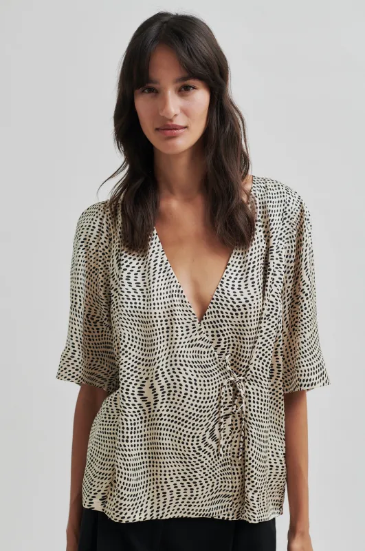 Peri Wrap Blouse sold by Second Female