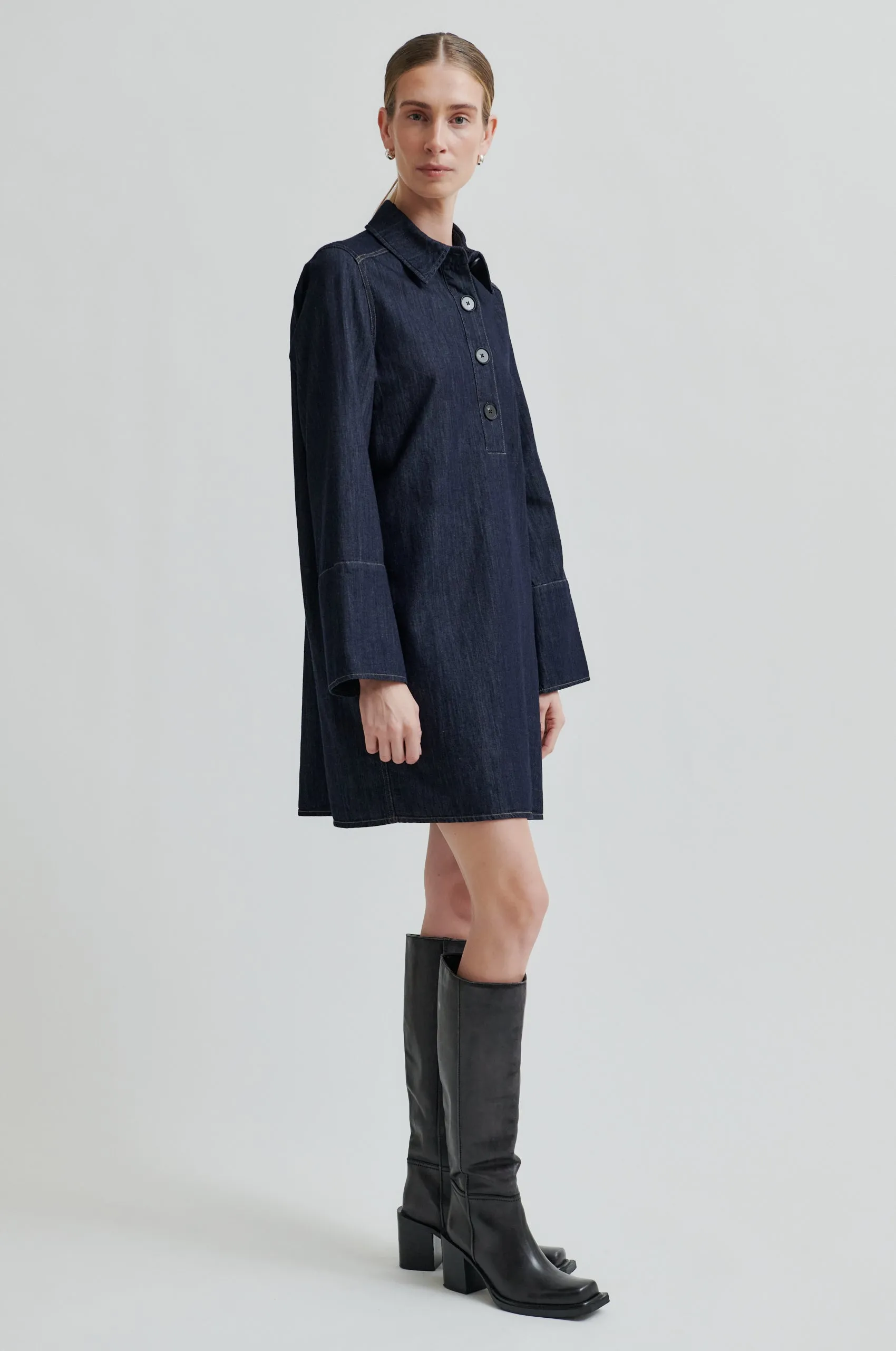 Dera Denim Tunic Dress sold by Second Female product image thumbnail 4