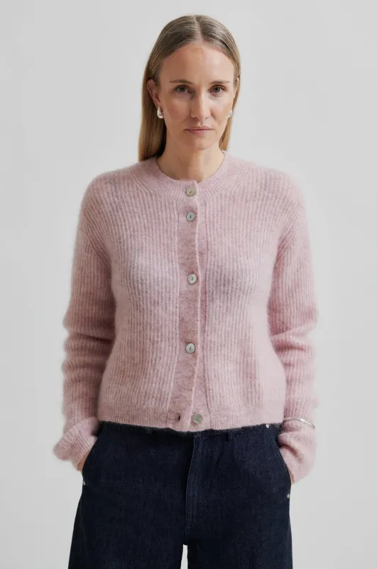 Andrea Knit Rib LS Cardigan sold by Second Female