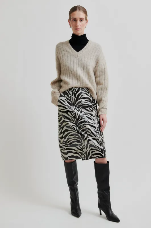 Seba Leather Skirt sold by Second Female