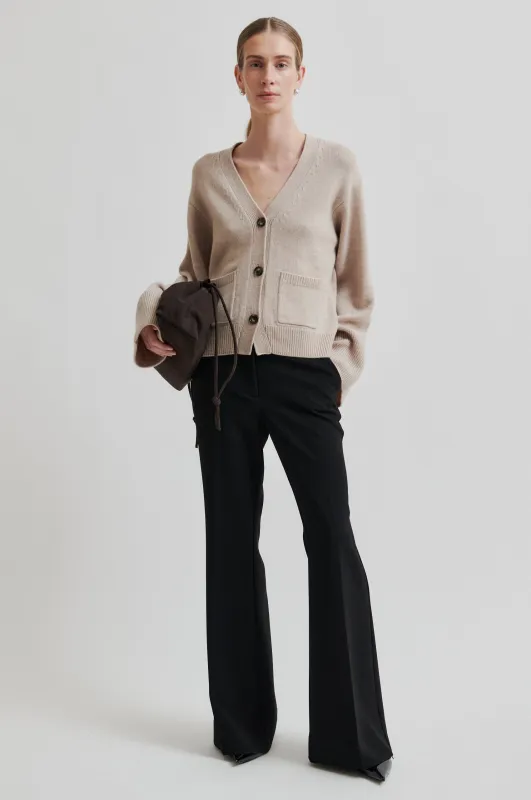 Fique Flared Trousers sold by Second Female