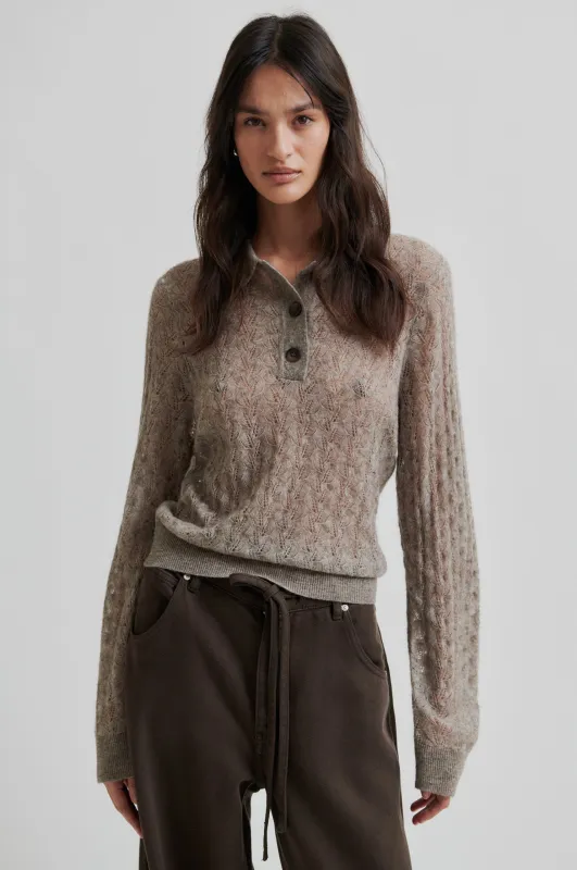 Vespa Knit LS Polo sold by Second Female