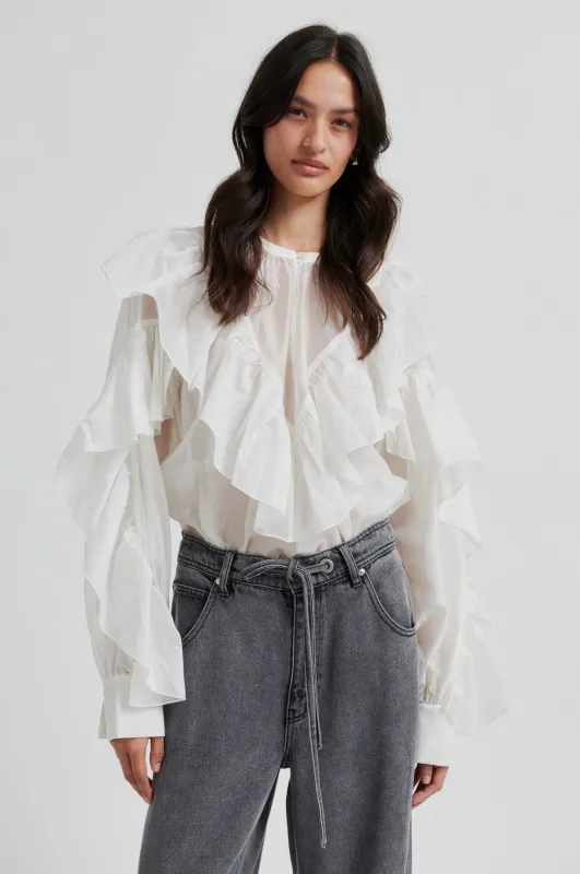 Fria Frill Blouse sold by Second Female