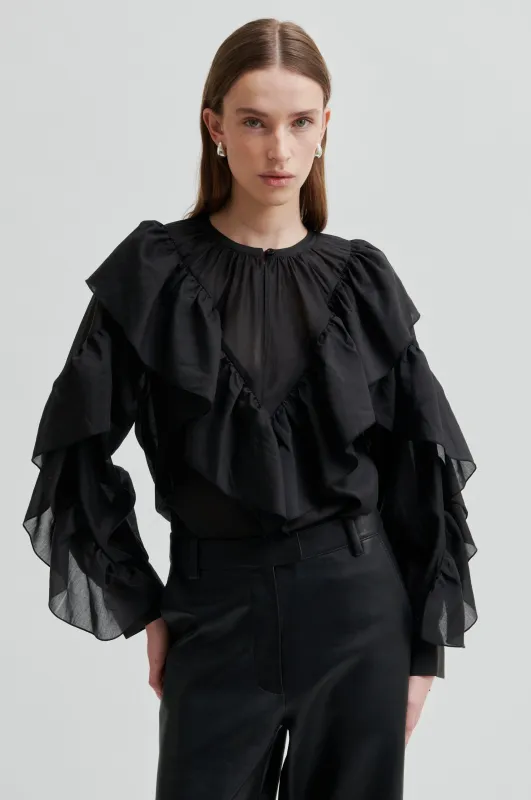 Fria Frill Blouse sold by Second Female
