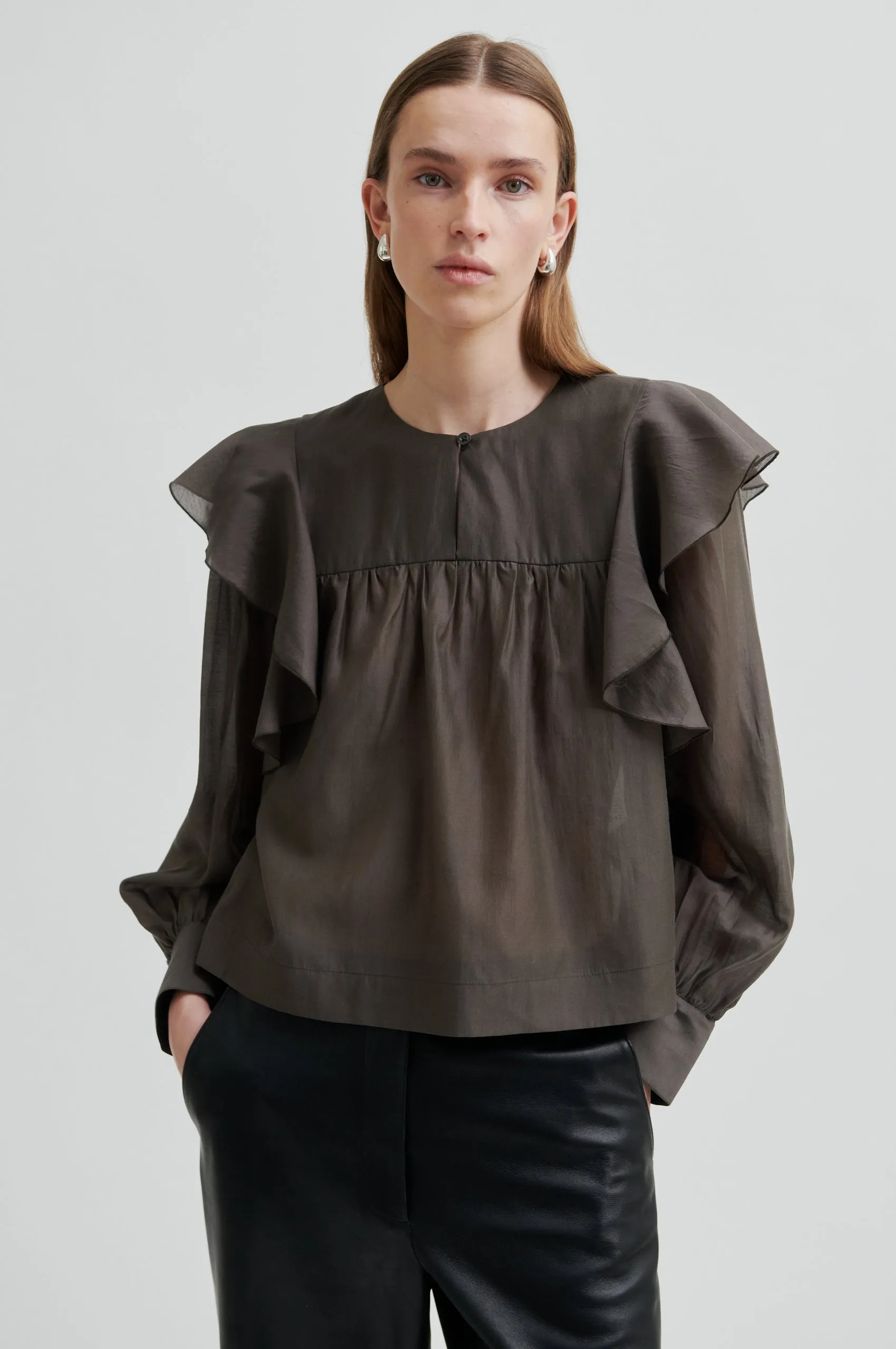 Dream Ruffle Blouse sold by Second Female