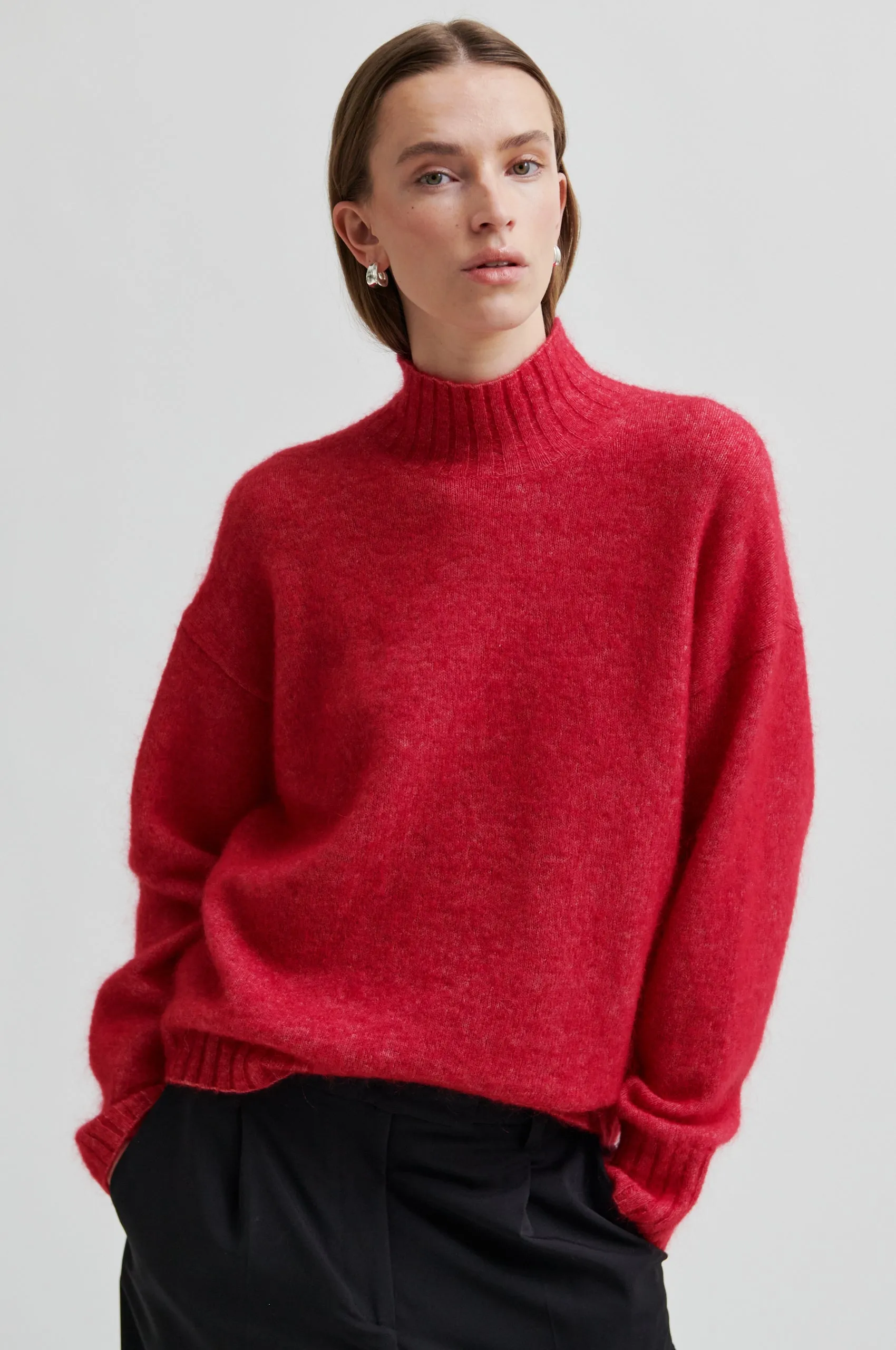 Brookline Knit T-Neck sold by Second Female
