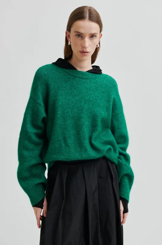 Brook Knit Drop Shoulder O-Neck sold by Second Female