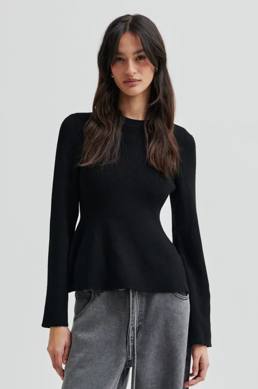 Stinna Knit Peplum sold by Second Female