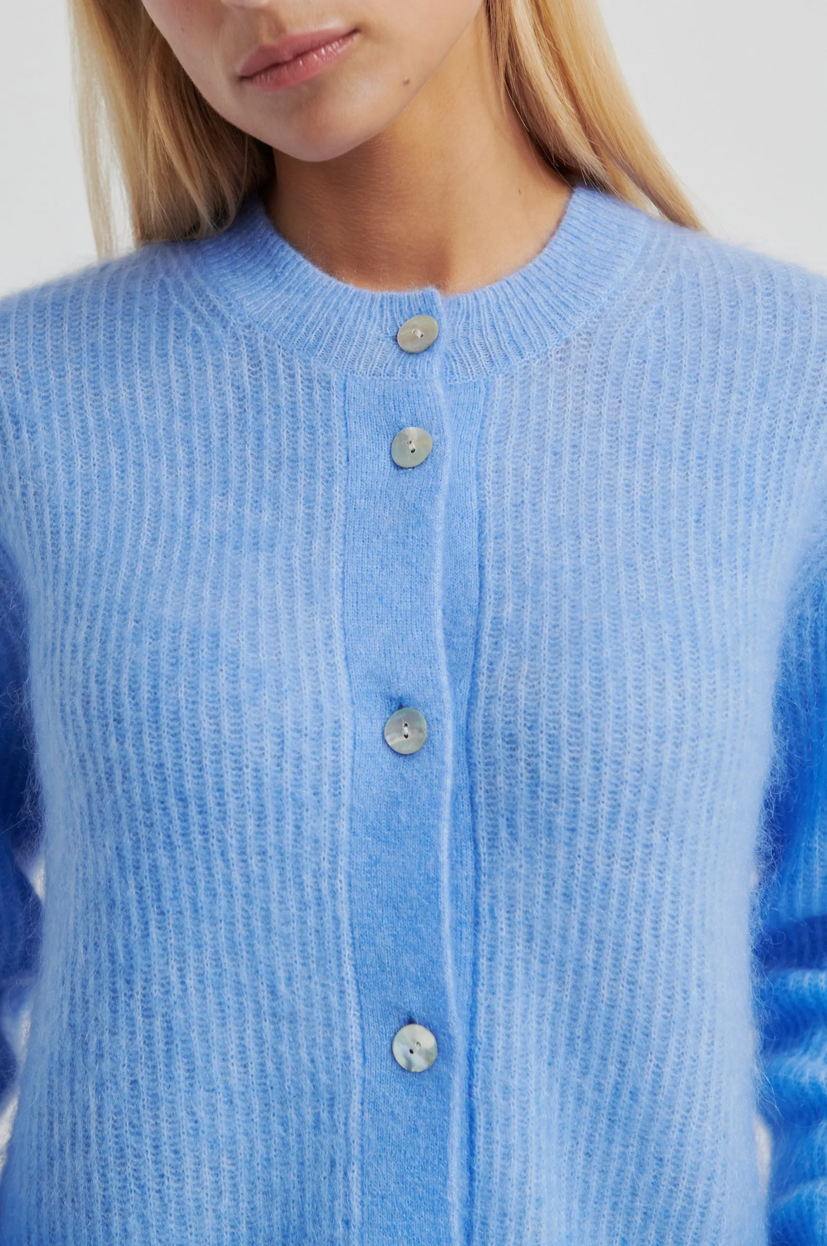 Andrea Knit Rib LS Cardigan sold by Second Female product image thumbnail 2