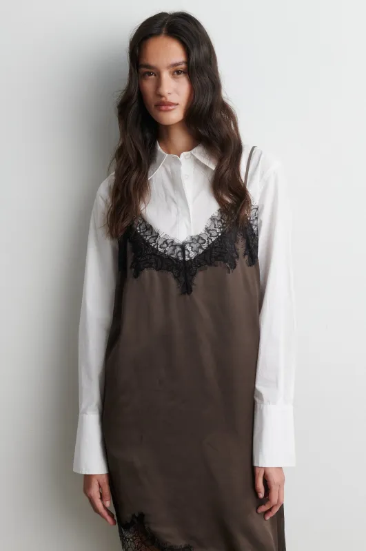 Lacia Contrast Mini Dress sold by Second Female