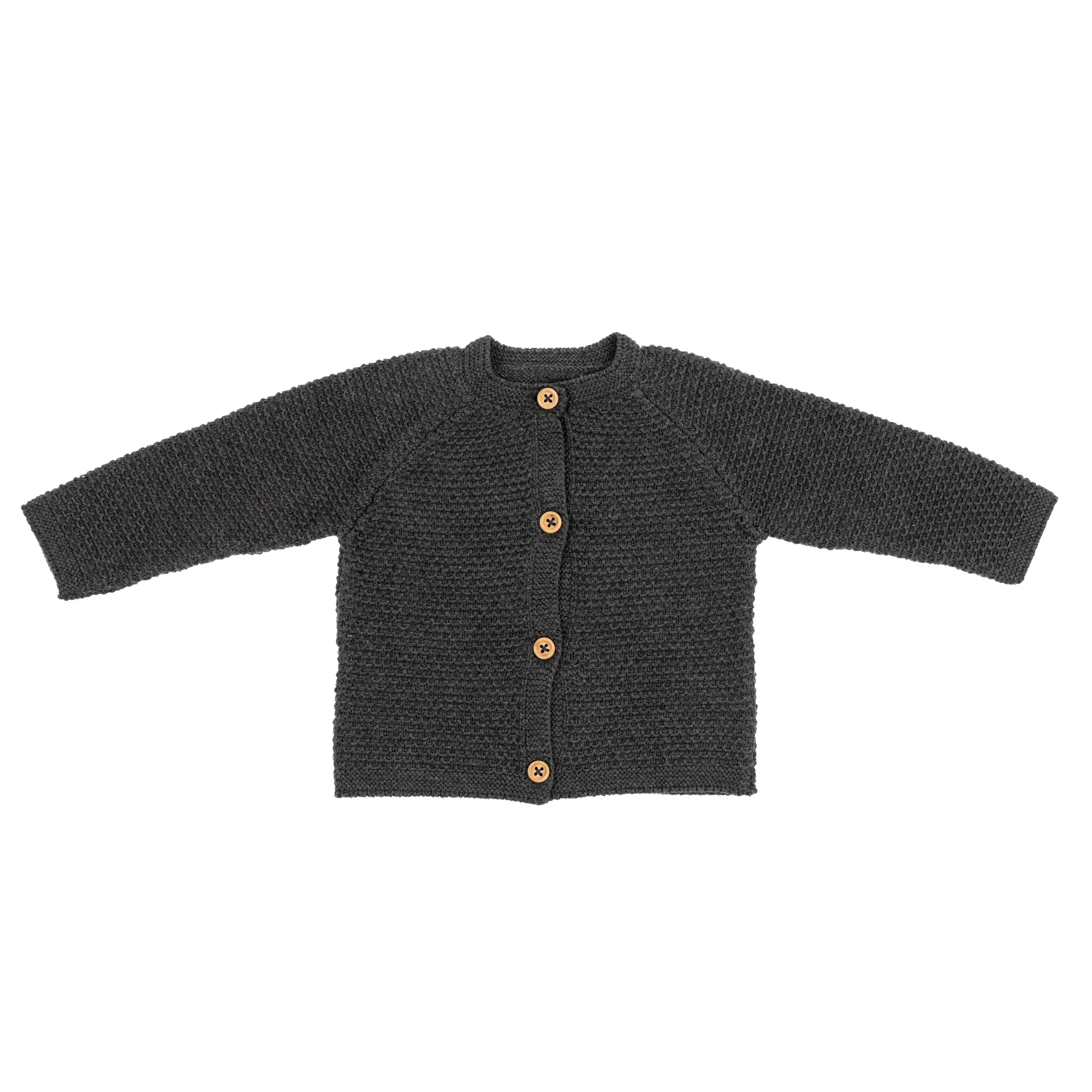 Briar Knit Cardigan 0-6 Months, Charcoal sold by Indaba Trading Ltd.