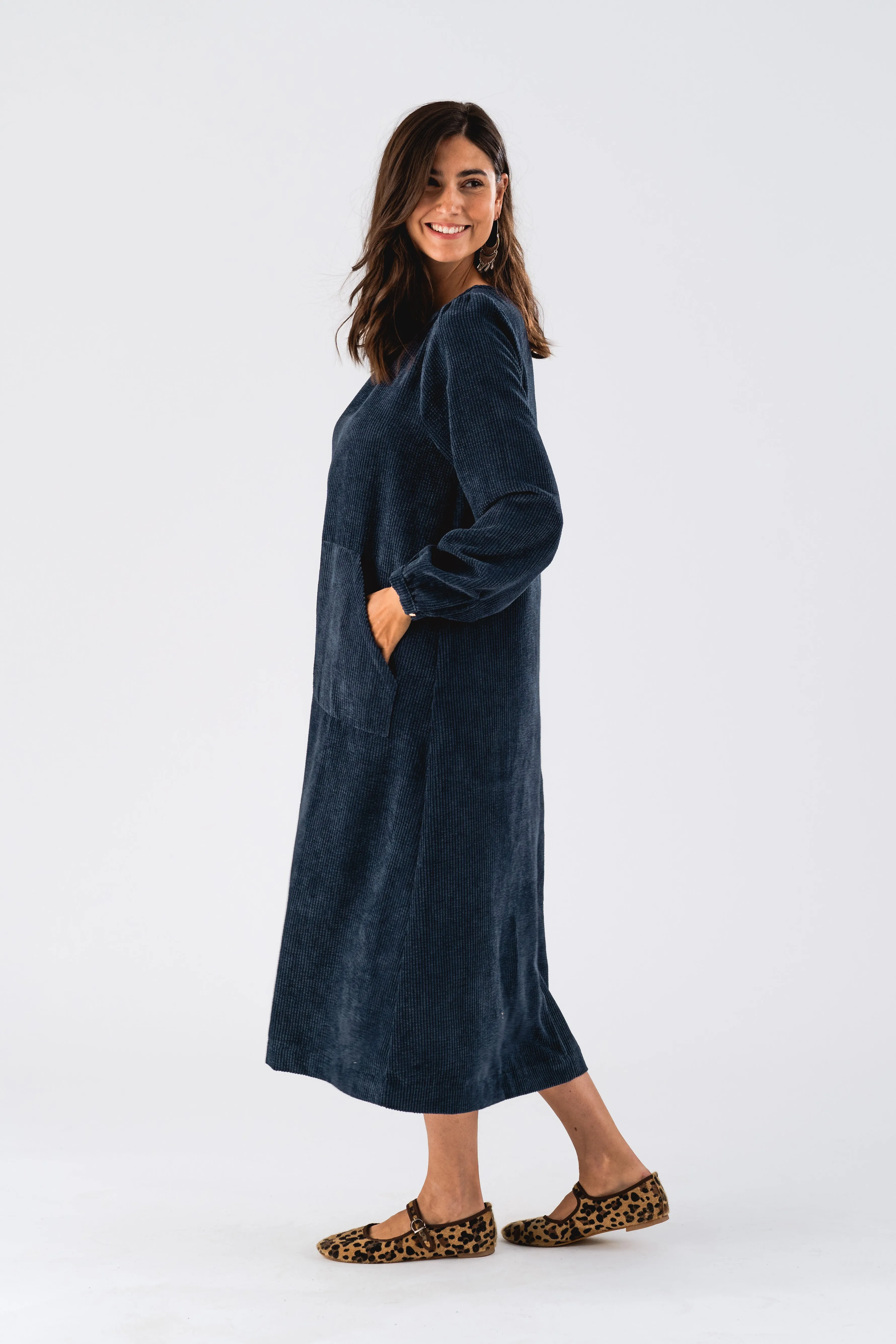 LucasLL Midi Dress LS - Dark Blue sold by Lollys Laundry product image thumbnail 4